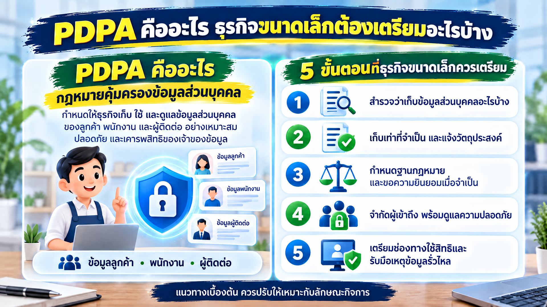PDPA คืออะไร ธุรกิจขนาดเล็กต้องเตรียมอะไรบ้าง
