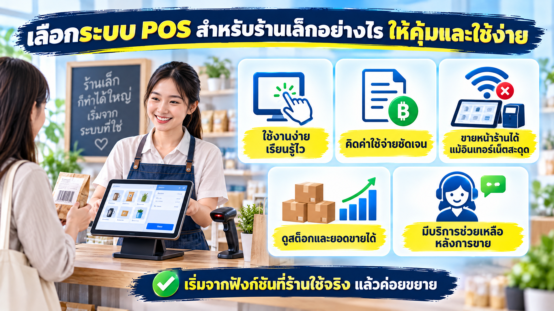 เลือกระบบ POS สำหรับร้านเล็กอย่างไร ให้คุ้มและใช้ง่าย